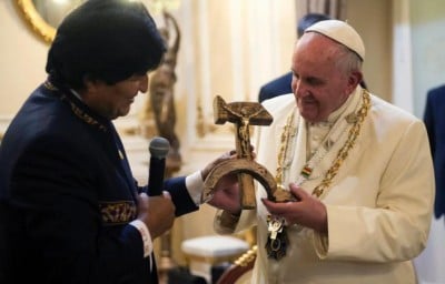 Pope Francis Evo Morales