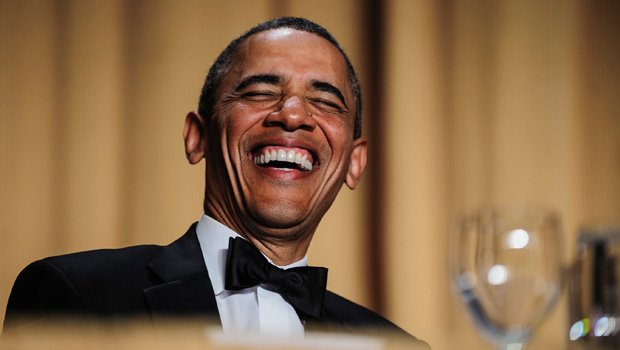 Barack-Obama-laughing-at-2013-White-House-Correspondents-Dinner--Getty-Images