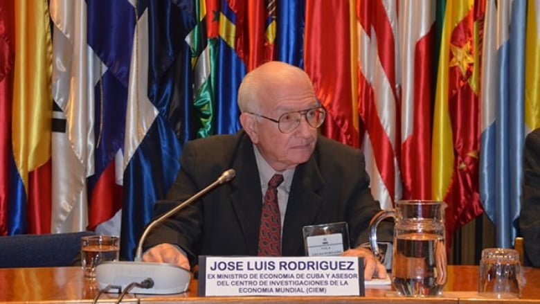 Cuba's former Economics Minister José Luis Rodríguez.