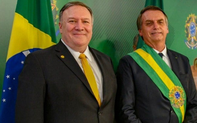 Image result for pompeo and bolsonaro picture
